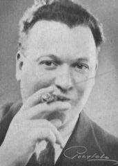 Portrtbillede af C. V.Meincke fra programmet til "Sommerrevyen 1936" p Fnix Teatret